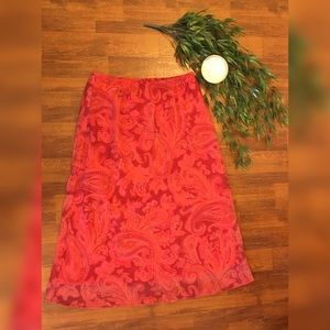 Red/orange skirt M/L